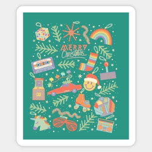 80's Christmas Sticker